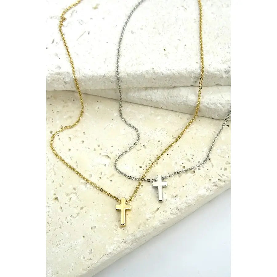 Classic Mini Cross Necklace
