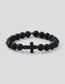 Classic Black Cross Bracelet