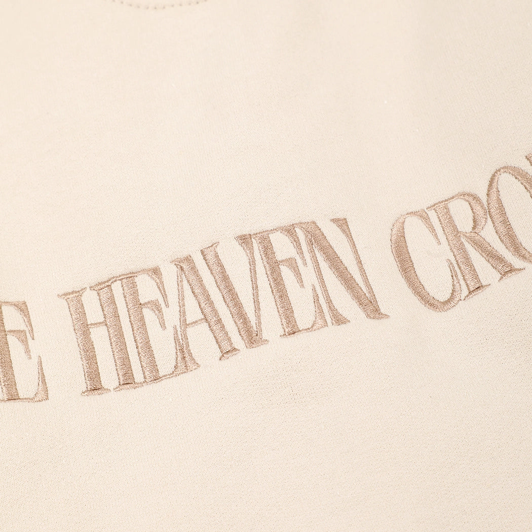 Make Heaven Crowded Embroidered Heavyweight Sweatshirt
