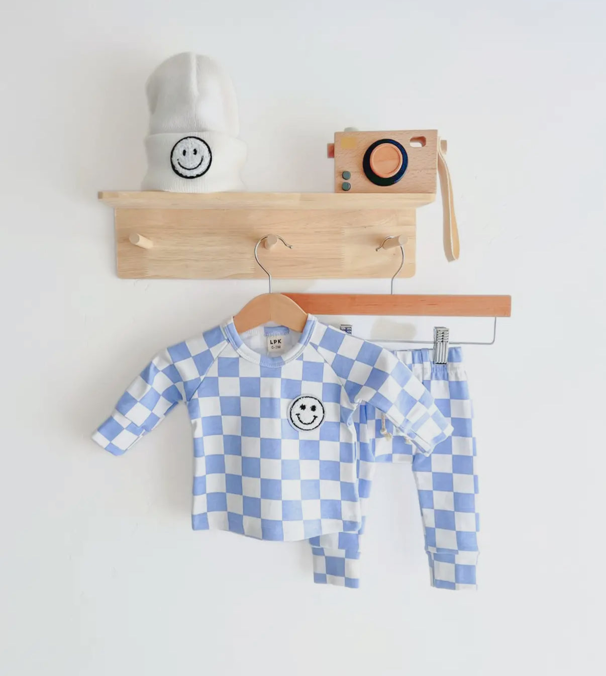 Mini GLOW- Checkered Smiley Lounge Set