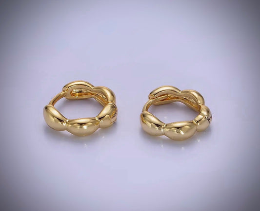 Luxe Bubble Huggies 14K Gold Filled 11mm Hoops