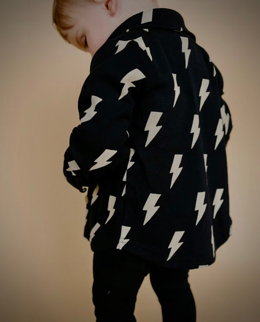 Mini GLOW- Black Bolt Shacket ⚡️