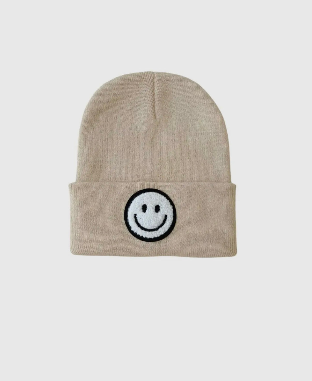 Mini GLOW- Smiley Beanie | Beige 🤍