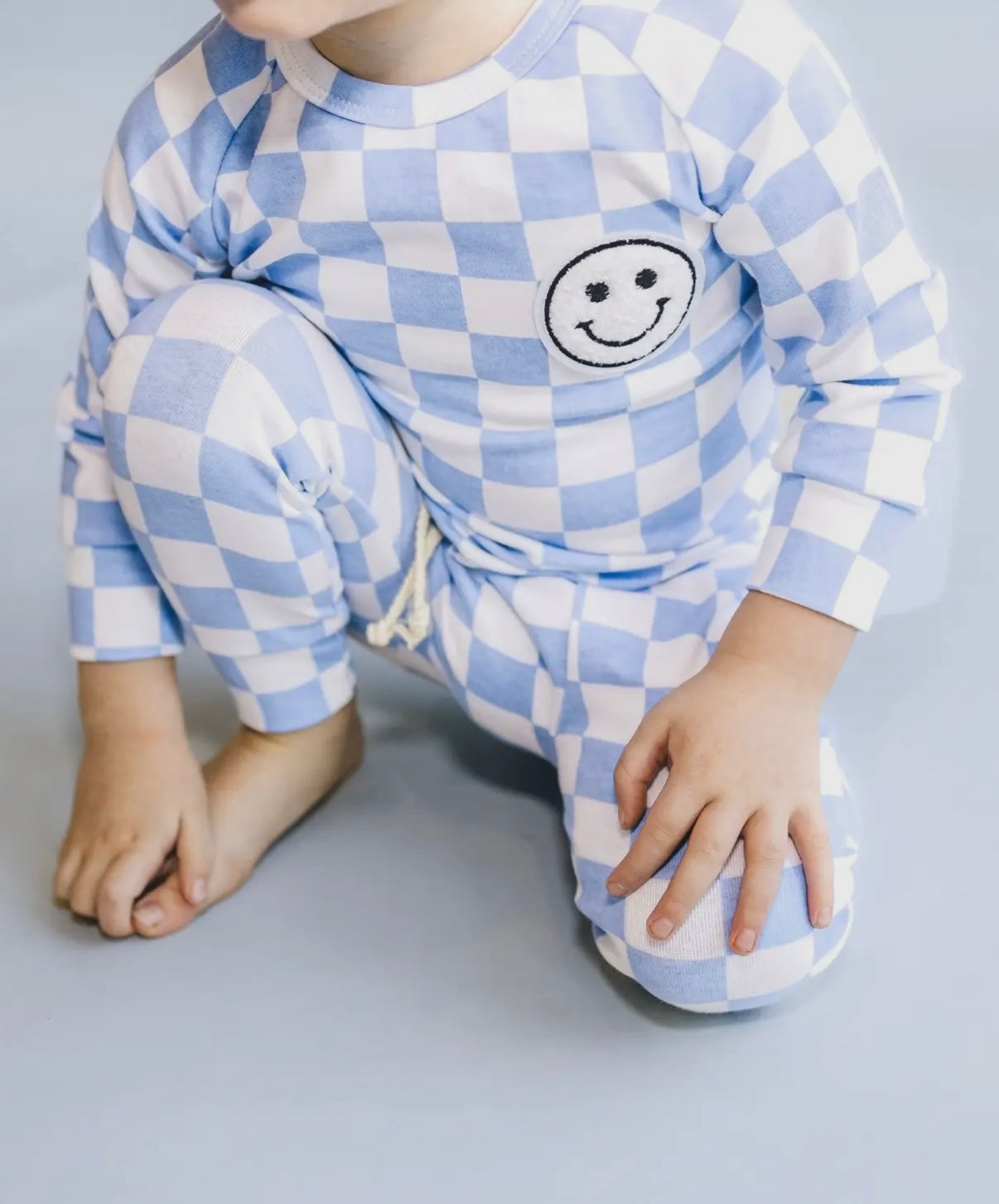 Mini GLOW- Checkered Smiley Lounge Set