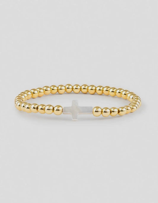 Gold Cross Bracelet